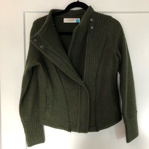 Anthropologie Sparrow Wool Moto Jacket